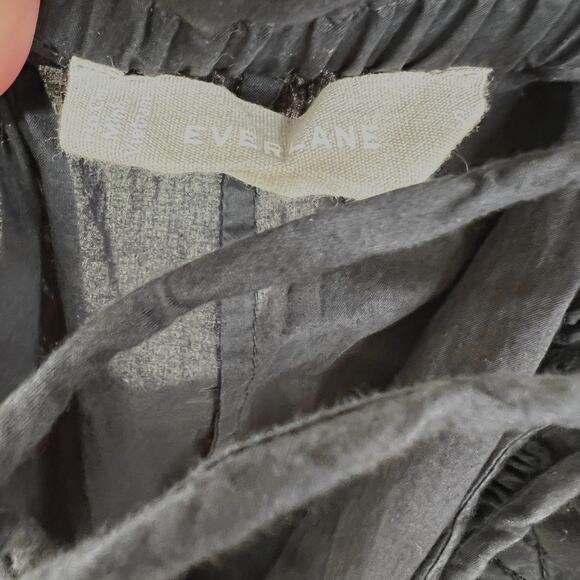 Everlane The Flowy Jumpsuit Black Wide Leg Sleeveless Spaghetti Strap SMALL - Picture 6 of 7